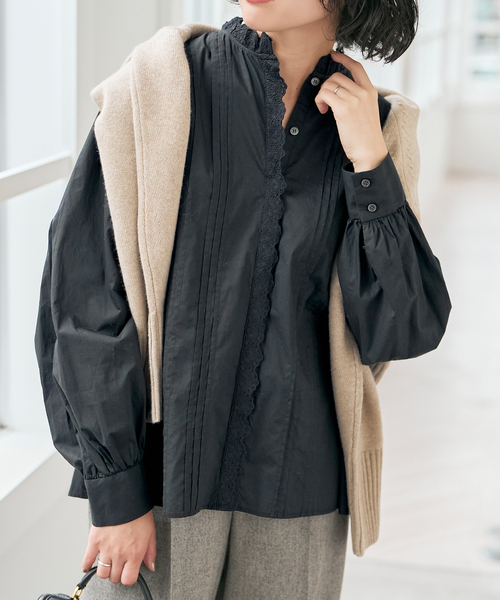 [WEB лимитед / добавлено] Reuse frill blouse — кружевная блуза
