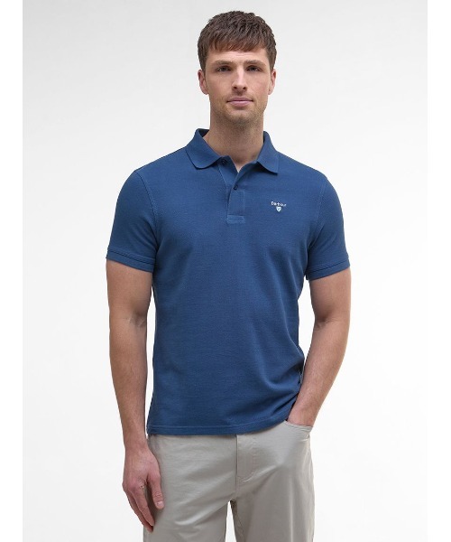 Barbour logo sports polo shirt