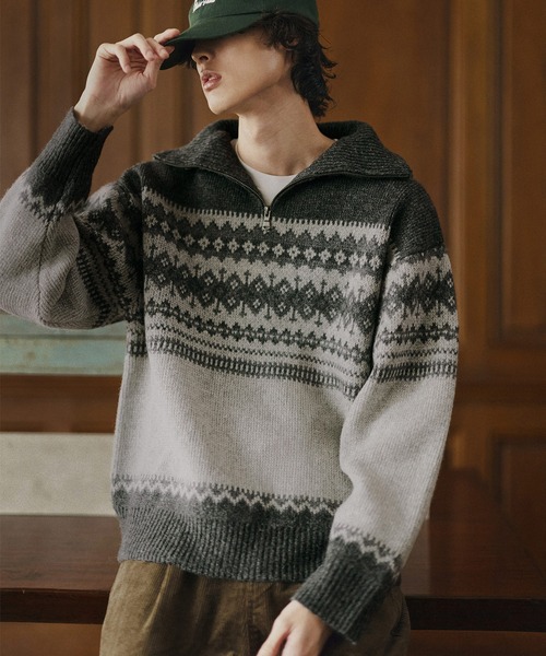Классический нордиcкий худ флисовый 100% wool