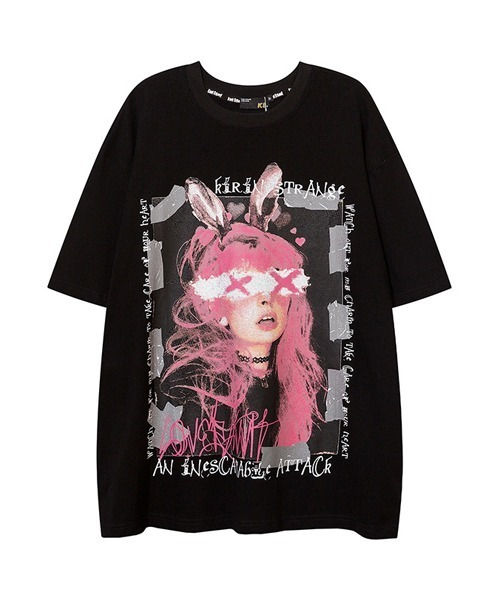 Оверсайз баннигар T‑shirt — футболка оверсайз с принтом