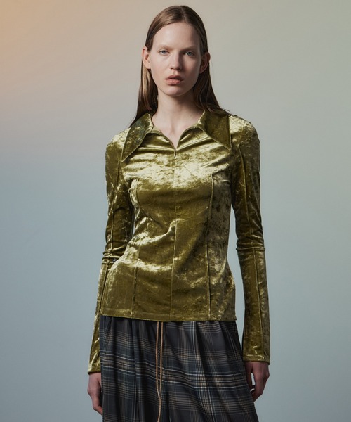 2026 Autumn PRE-ORDER Velour Polo Shirt — велюровая футболка‑поло