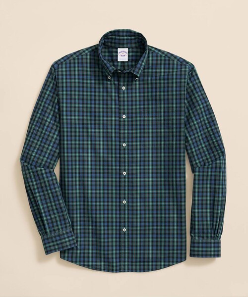 Cotton Poplin seasonal pattern — рубашка с френч‑паттерном, свободный крой