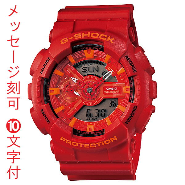 Casio G-Shock GA-110AC-4AJF мужские часы с красной окраской, цифровой аналоговый индикатор, водозащита 10 ATM, для подарка к 60-летию, розовый акцент