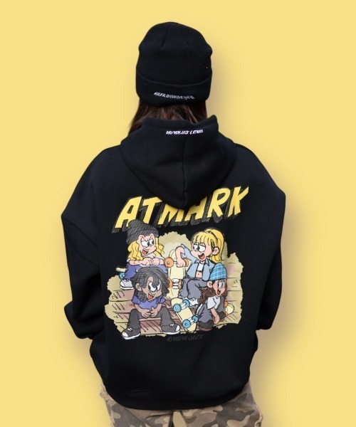 UNISEX ATMARK × DAI NEWJACK коллаб иератический граффити принт — пуловер кардиган