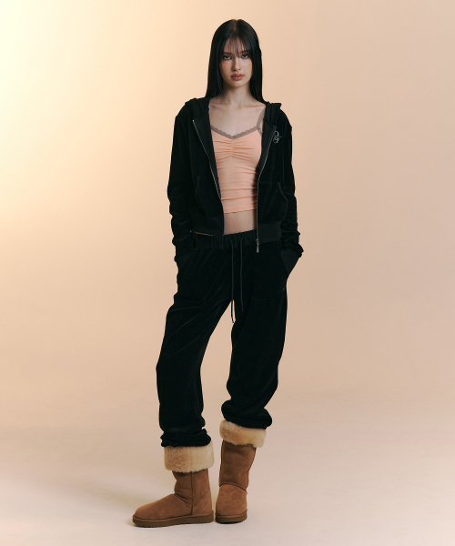 25FW New Velour Set-Up — черный