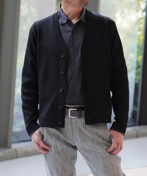 High gauge rib knit cardigan — кардиган из высокоплотного риба