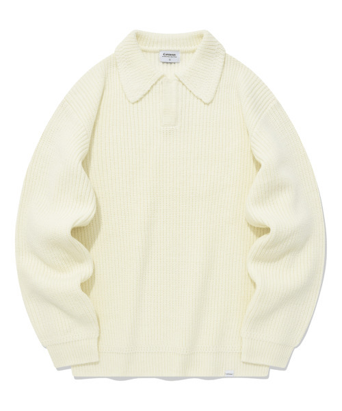 Open Collar Knit — трикотажная рубашка с открытым воротом