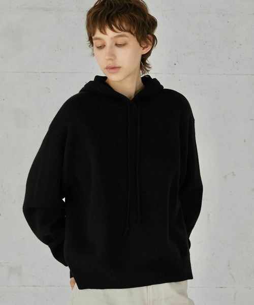 [LA PEAU DE GEM] knit hoodie — вязаный худи