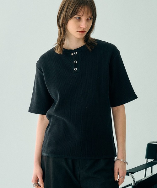 HENRY NECK THERMAL T‑SHIRT / термальная футболка Henry Neck