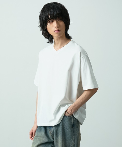 Кул-хайгидж-коттон V-neck T-shirt CIYOT — футболка с V-образным вырезом, охлаждающий эффект при прикосновении