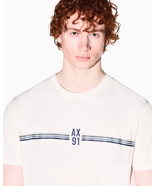 A|X Armani Exchange 91 логотип — поло/футболка с полуоблегающим кроем, REGULAR (включая цвет)