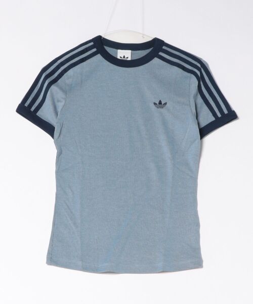 adidas W HEATHER 3ST CALI TEE KS6790 — женская шортслив, синий/индиго