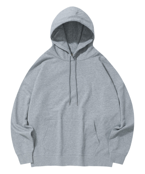 [M~4XL] Оверд размерный парка с капюшоном — grey (M–4XL)