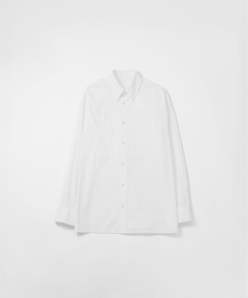 COTTON SILK REGULAR SHIRT — рубашка regular из хлопка и шёлка