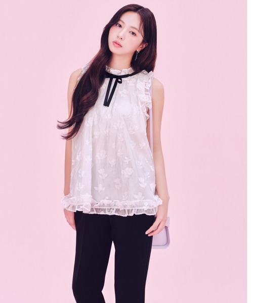 Black Ribbon Jagard Tunic — туника с жаккардовой лентой