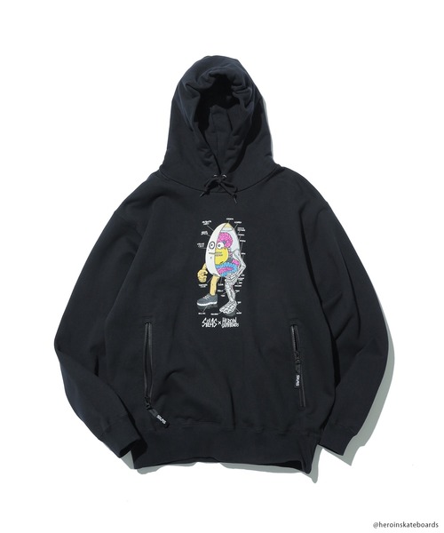 SILAS×HEROIN HOODIE — худи сотрудничество