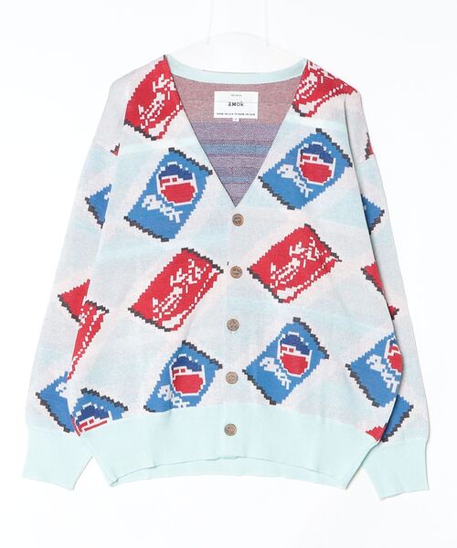 amok / CAN ARGYLE KNIT CARDIGAN — кардиган с ромбовидным узором