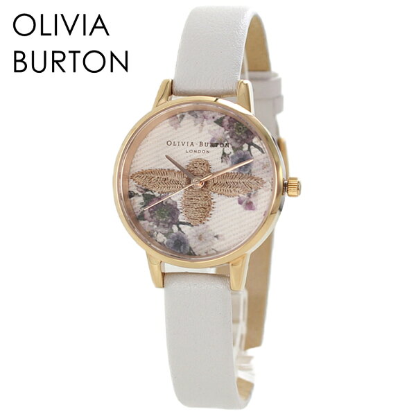 Часы Olivia Burton с инкрустацией, стрелки и корпус с цветами, для женщин, милые, малые, на День Рождения, подарочные, для студентов, 20–30 лет, бело-серые, с кожаным ремешком, вместительные даты, повседневные