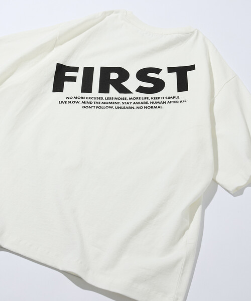 Firsthand 6‑oz хлопковая фронт-логотип футболка, клин T‑shirt PRINT FRESH FIRST