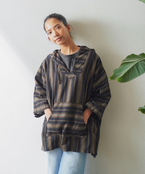 GORDON MILLER COTTON/RAMIE MEXICAN PARKA 008 — хлопковая/рамие мексиканская парка