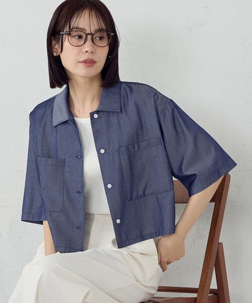Shan­bre Open Collar Clopd‑style Shirt — рубашка с открытым воротником