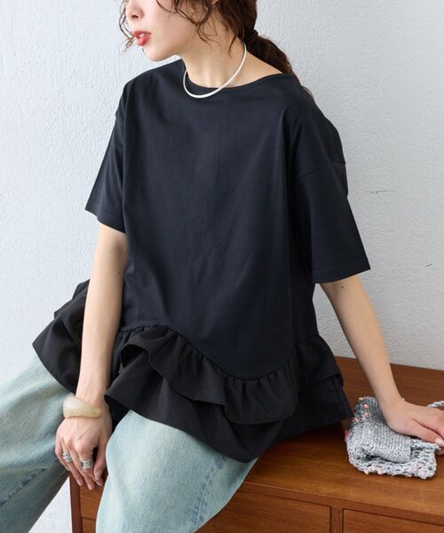 Футболка с UV‑защитой и охлаждающим эффектом — Freehenry Line Neck Design Tee (2‑в‑1, контактное охлаждение)