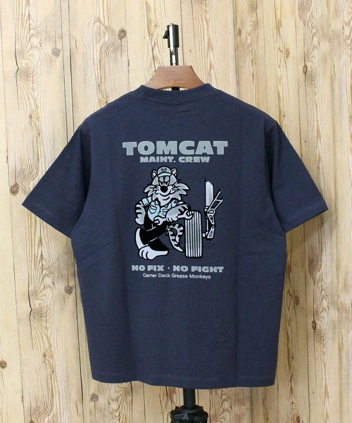 U.S. NAVY TOMCAT FLOCKY T‑shirt — футболка с принтом Tomcat (ВМС США)