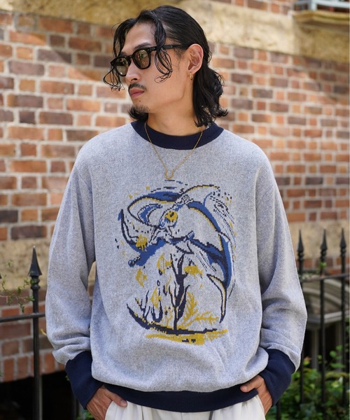 Schott 50s Oversize Knit "SHARK" — винтажный вязаный пуловер в стиле 50‑х