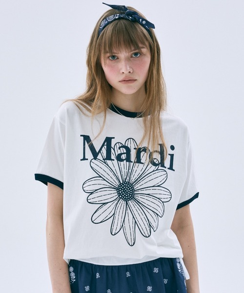 RINGER TSHIRT FLOWERMARDI рингер‑футболка FLOWERMARDI