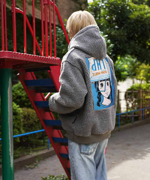 overprint [LHP EXCLUSIVE] Shopper Bonding Boa Hoodie