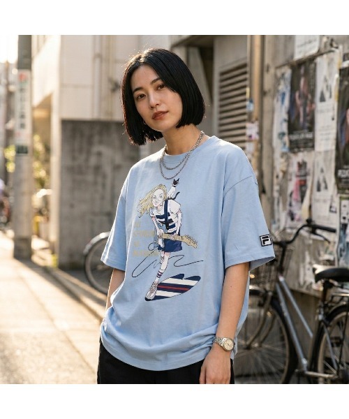 SAITOH YUSUKE × FILA graphic tee / футболка с принтом SAITOH YUSUKE × FILA