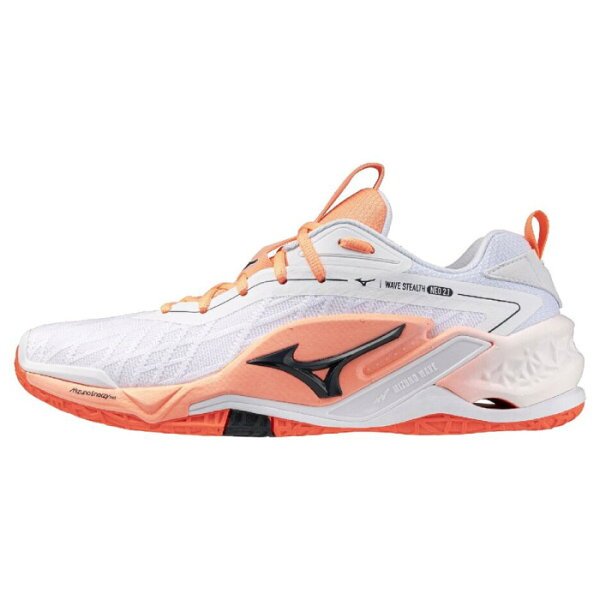Mizuno шуз Weaves Neow 2.1 хэндболユニセックス 2E искусственная кожа белый×черный коричневый X1GA264080