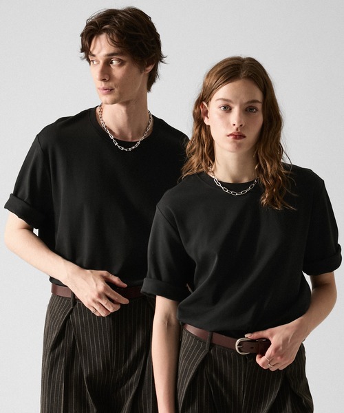 [CLEL] Giza Cotton Crew Neck футболка с коротким рукавом (быстросохнущая/100% хлопок)