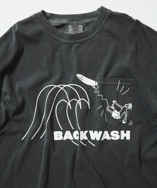 [別注] THE DAY ON THE BEACH / Garment Dye Pocket T‑Shirt — крашеная футболка с карманом