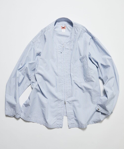 HINSON Full‑zip cardigan long‑sleeve T‑shirt / broad