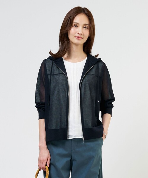 SHEER LIGHT KNIT — лёгкий кардиган‑парка