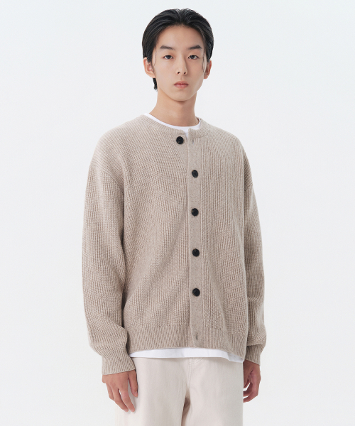 Rirax Droplound neck cardigan [ottomil]