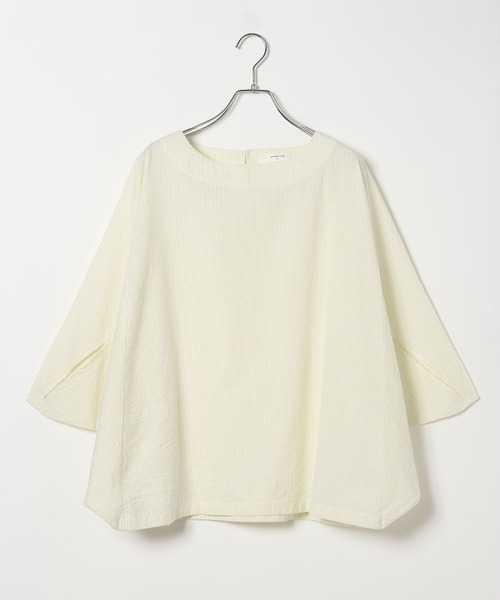 GOOD PRICE — sacket stripe droplover blouse