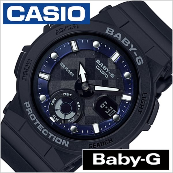 CASIO BABY‑G BGA-250-1AJF Beach Traveler часы женские красно‑чёрные водонепроницаемые спортивные модные