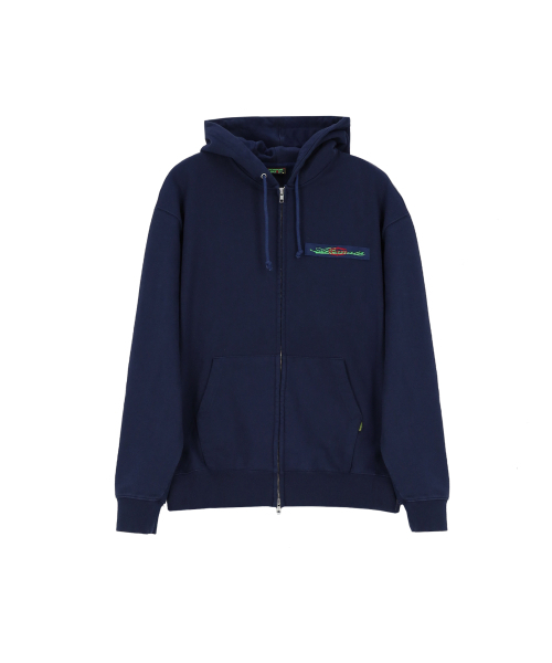 HERMANO ZIP HOODIE тёмно‑синяя толстовка‑молния