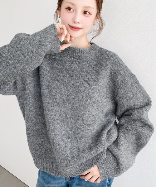 [13 цветов] Меховой пуловер Mohair like — универсальная толстовка pull‑over