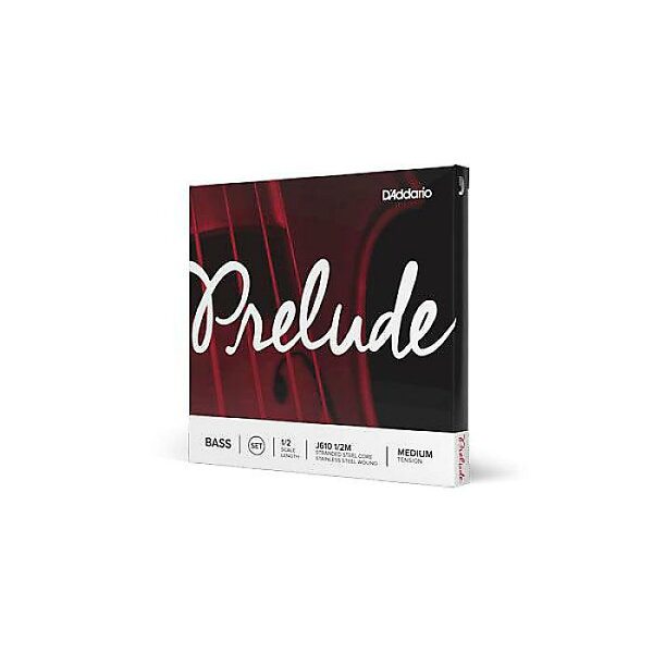 D'Addario J612 Prelude 1/2M — комплект струн для контрабаса, D-струна Medium (летняя серия Special)