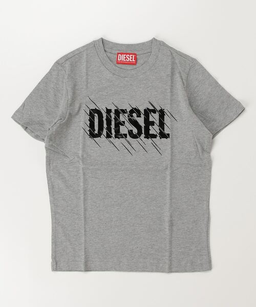 DIESEL Kids & Junior — хлопковая футболка с принтом Brandlogo, детская/юниорская