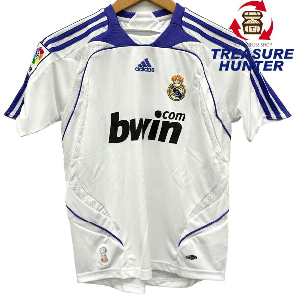 adidas Real Madrid 07/08 футбольная майка с коротким рукавом, номер 697322, размер 140 белая Adidas [100061947007]