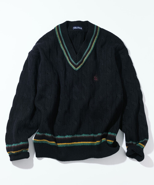 NAUTICA Vinter жакет — вязаный корпус, тёплая жилетка, чёрный