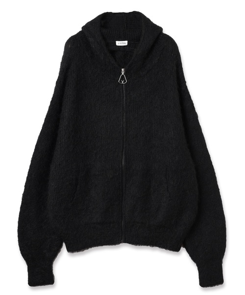 MOHAIR ZIP HOODIE — мохеровая толстовка‑худи на молнии