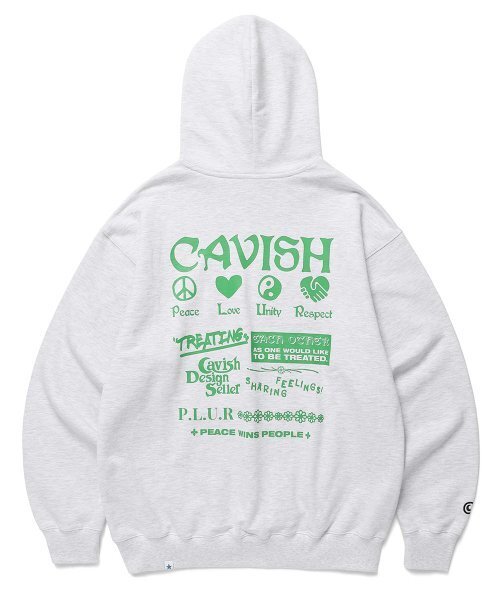 PLUR HOODIE Light Grey (CV2BFUM402A) — худи светло‑серое
