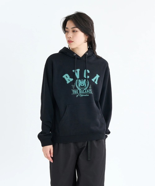 RVCA ARCH COLLEGE LOOSE FIT HOODIE — худи RVCA, свободный крой (2025 осень/зима)