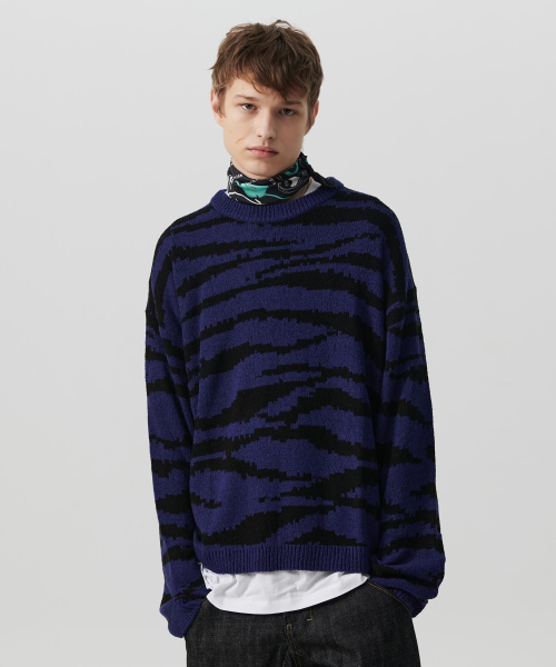 New Wild Jibra Pull‑Over Knit Nevy — джемпер Nuwyld (цвет Navy)