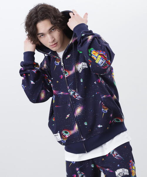 MANASTASH × BILLIONAIRE BOYS CLUB REAL SPACE ZIP HOODIE — худи на молнии, коллаборация